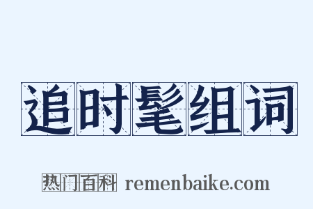 追时髦组词是什么意思的图片